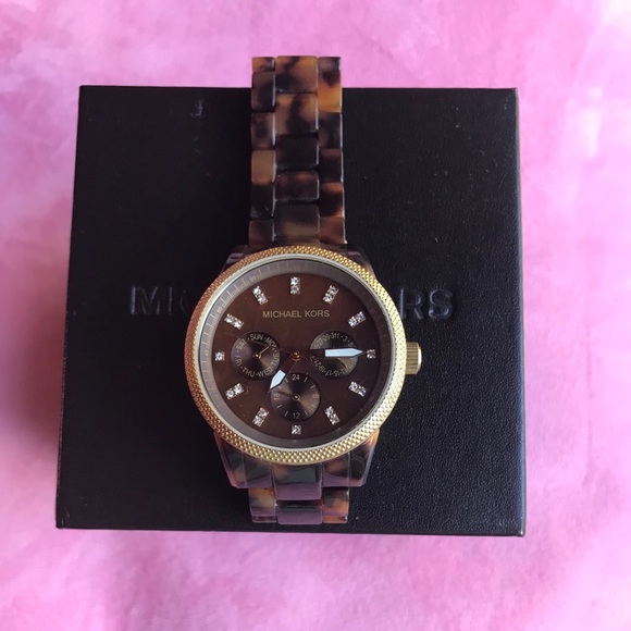 Michael Kors Accessories - Michael Kors Jet Set Tortoise Shell Ladies Watch